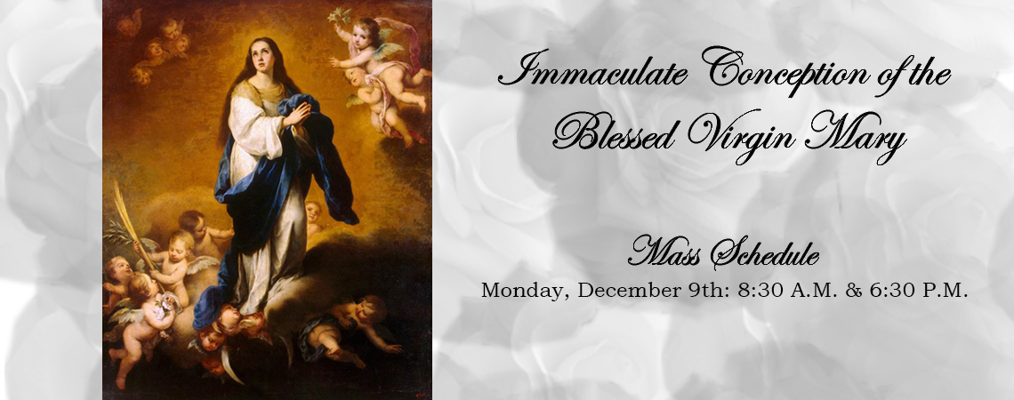 Immaculate Conception Mass Schedule