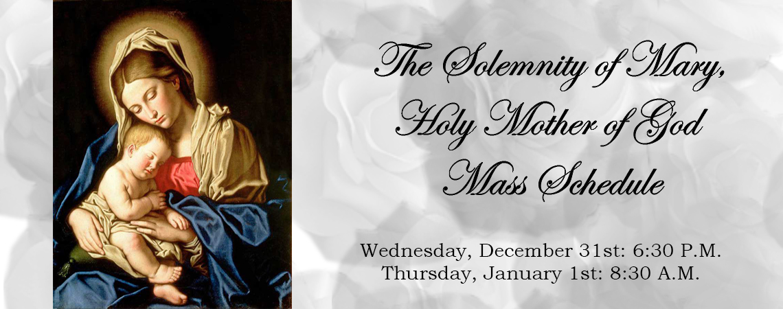 Solemnity of Mary Mass Schedule